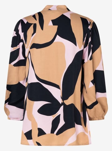 More & More Bluse in Beige/ Schwarz