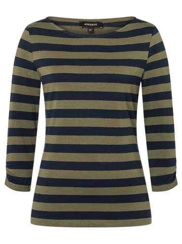 More & More Longsleeve in Dunkelblau/ Oliv