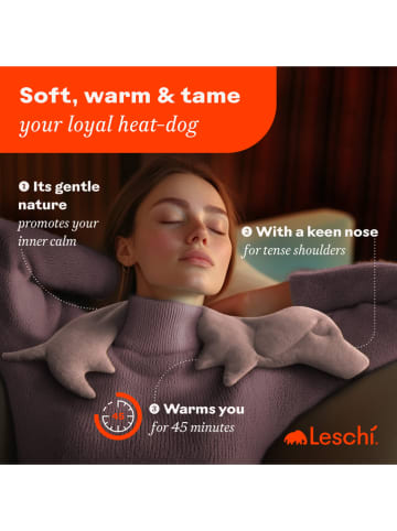 Leschi Wärmekissen "Hund Winston" in Rosa - (B)52 x (H)20 x (T)4 cm