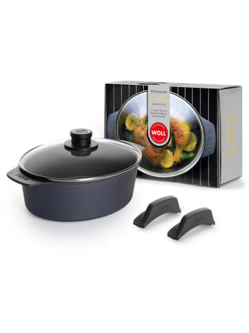 Woll 2-delige set: braadslede antraciet - 3,7 l