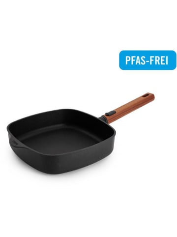 Woll Bratpfanne in Schwarz/ Braun - (L)24 x (B)24 cm