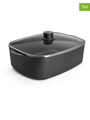 Woll 2tlg. Set: Bräter in Schwarz - 7,8 l