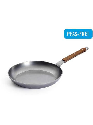 Woll Braadpan zilverkleurig/lichtbruin - (H)5 x Ø 28 cm