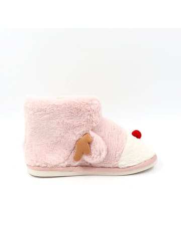 Confly Hausschuhe in Rosa/ Creme