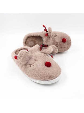 Confly Pantoffels lichtbruin