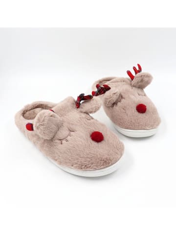 Confly Pantoffels lichtbruin