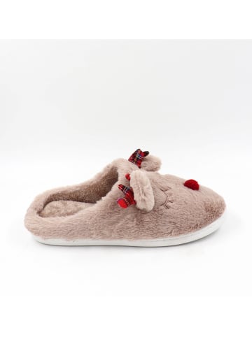 Confly Pantoffels lichtbruin