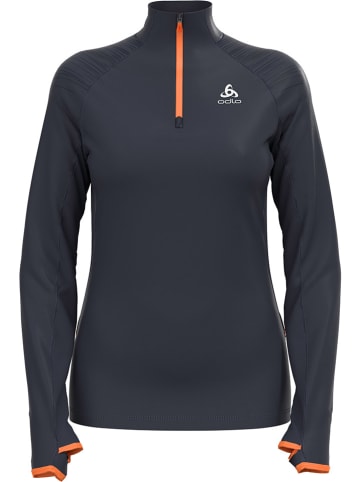 Odlo Koszulka "X-Alp Ceramiwarm" w kolorze czarnym do biegania
