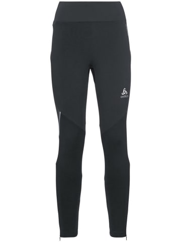 Odlo Laufleggings "Ceramiwarm" in Schwarz