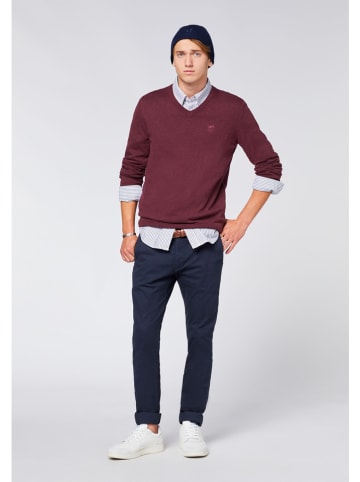Polo Sylt Pulllover in Bordeaux