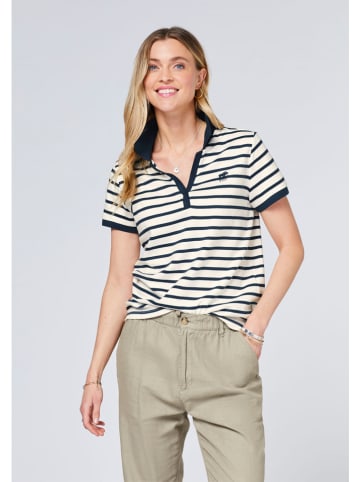 Polo Sylt Poloshirt in Weiß/ Dunkelblau