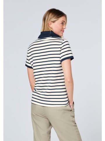 Polo Sylt Poloshirt wit/donkerblauw