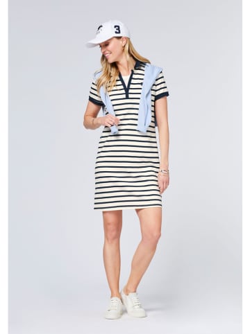 Polo Sylt Polokleid in Weiß/ Schwarz