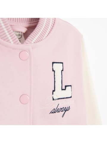 COOL CLUB Sweatvest lichtroze/wit