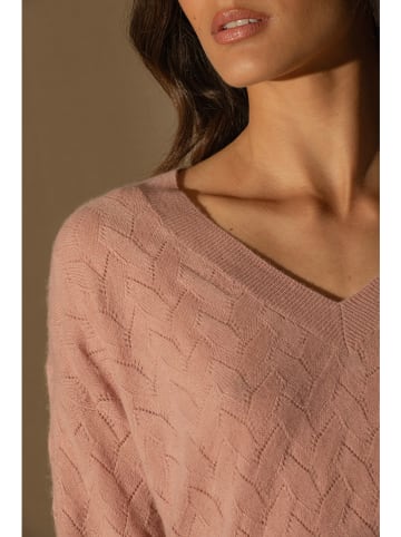 Perfect Cashmere Kaszmirowy sweter "Madison" w kolorze jasnoróżowym