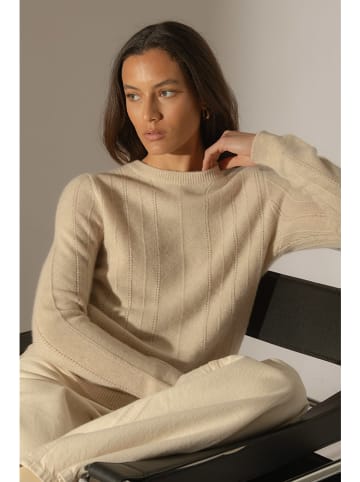 Perfect Cashmere Kaszmirowy sweter "Corva" w kolorze beżowym