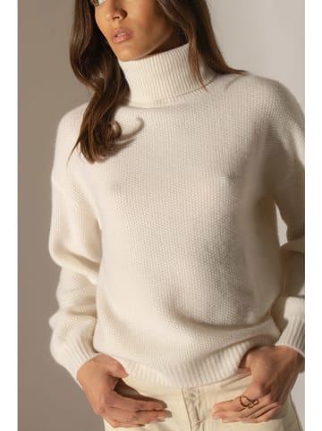 Perfect Cashmere Kaszmirowy golf "Pemba" w kolorze kremowym