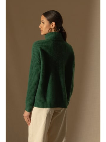 Perfect Cashmere Kaszmirowy sweter "Senge" w kolorze zielonym