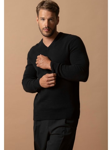 Perfect Cashmere Kasjmieren trui "Enzo" zwart