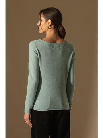 Perfect Cashmere Kasjmier trui "Megan" mintgroen