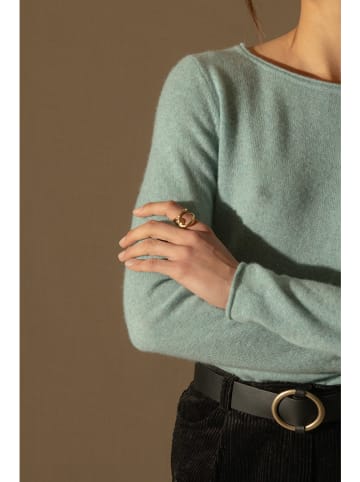 Perfect Cashmere Kasjmier trui "Megan" mintgroen