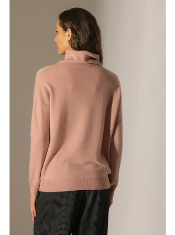 Perfect Cashmere Kaszmirowy golf "Nethan" w kolorze szaroróżowym