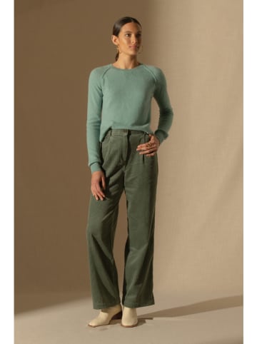 Perfect Cashmere Kaszmirowy sweter w kolorze zielonym