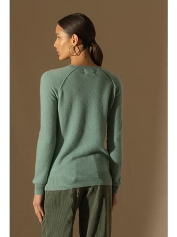Perfect Cashmere Kaschmir-Pullover "Wilma" in Grün
