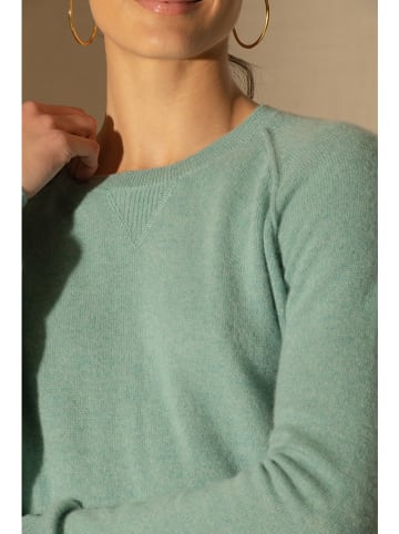 Perfect Cashmere Kaschmir-Pullover "Wilma" in Grün