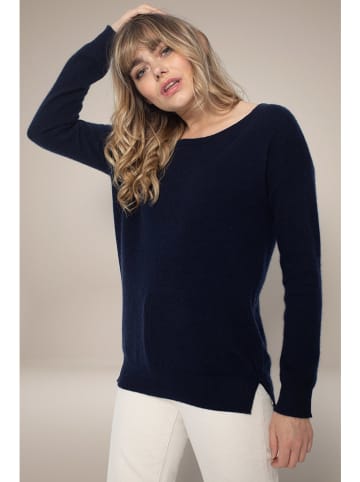 Perfect Cashmere Kaschmir-Pullover "Sasha" in Dunkelblau