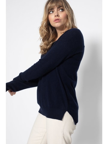 Perfect Cashmere Kaschmir-Pullover "Sasha" in Dunkelblau