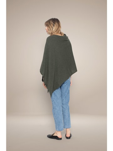 Perfect Cashmere Kasjmieren poncho kaki