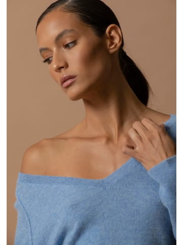 Perfect Cashmere Kasjmieren trui lichtblauw