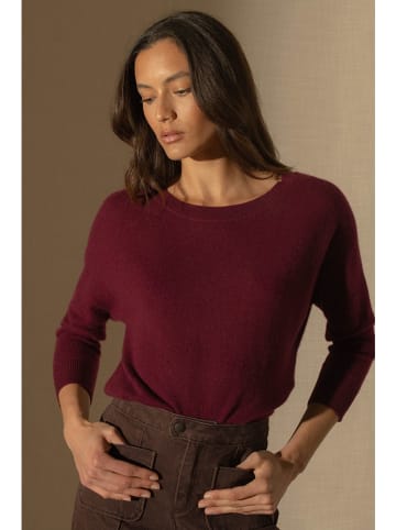 Perfect Cashmere Kaszmirowy sweter "Molly" w kolorze bordowym