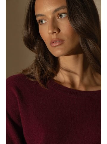 Perfect Cashmere Kaszmirowy sweter "Molly" w kolorze bordowym