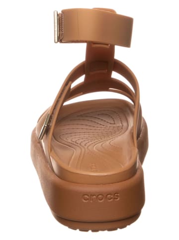 Crocs Sandały "Brooklyn Luxe" w kolorze jasnobrązowym