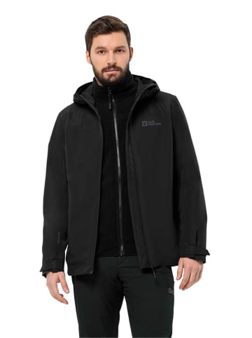 Jack Wolfskin 3-in-1 functionele jas "Taubenberg" zwart