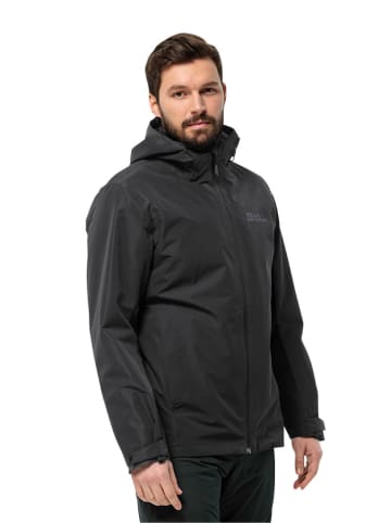 Jack Wolfskin 3-in-1 functionele jas "Taubenberg" zwart