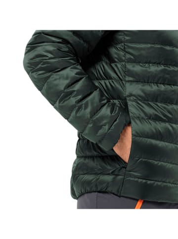 Jack Wolfskin Kurtka puchowa "Pilvi" w kolorze ciemnozielonym