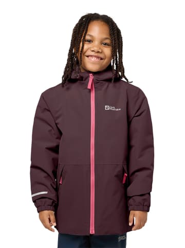 Jack Wolfskin Kurtka zimowa "Snowy Days" w kolorze ciemnofioletowym