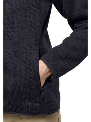 Jack Wolfskin Fleecejacke "Kaminfeuer" in Schwarz