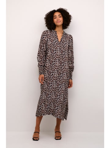 Kaffe Kleid in Schwarz/ Hellbraun/ Beige