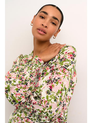 Kaffe Kleid in Rosa/ Grün