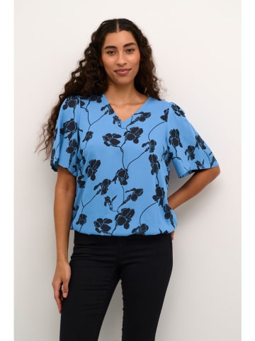 Kaffe Blouse blauw/zwart