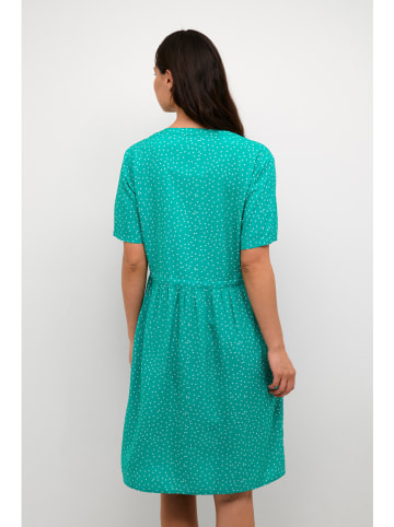 Cream Jurk turquoise