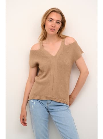 Cream Pullover in Hellbraun