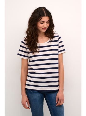 Cream Shirt in Anthrazit/ Creme
