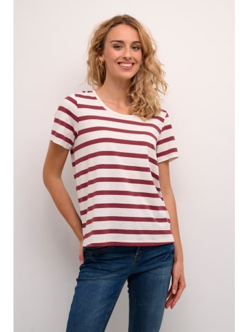 Cream Shirt in Rot/ Creme