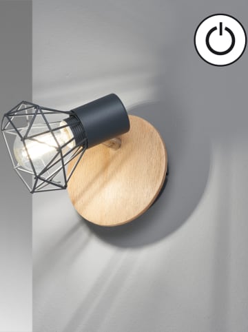 FISCHER & HONSEL Wandlamp lichtbruin/grijs - (B)11 x (H)13,5 cm