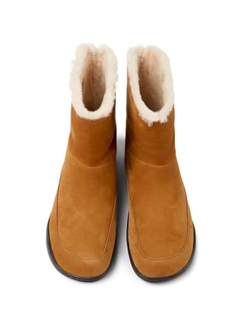 Camper Leder-Winterboots in Hellbraun